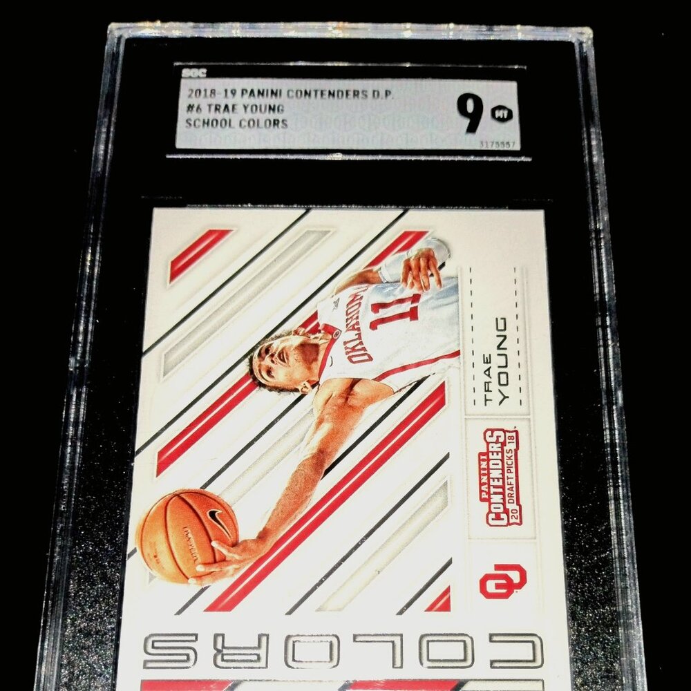 Trae Young RC 2018-19 Panini Contenders Draft Picks School Colors #6 Sgc Mint 9